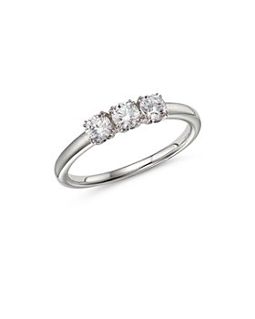 Bloomingdale's - Certified Diamond Trinity Ring in 14K White Gold featuring diamonds with the De Beers Code of Origin, 0.50 ct. t.w. - 100% Exclusive