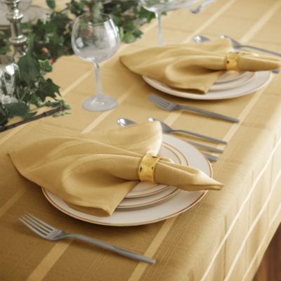Elegance Plaid Damask Napkins, Set of 4