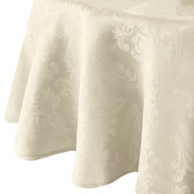 Caiden Elegance Damask Round Tablecloth, 90" x 90"