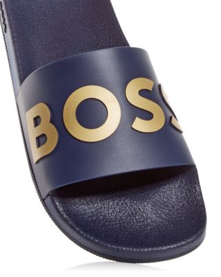 hugo boss leather slippers