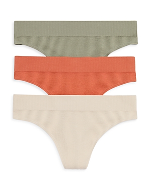 Honeydew Bailey Thong, Set Of 3 In Terracotta/calm/taurus