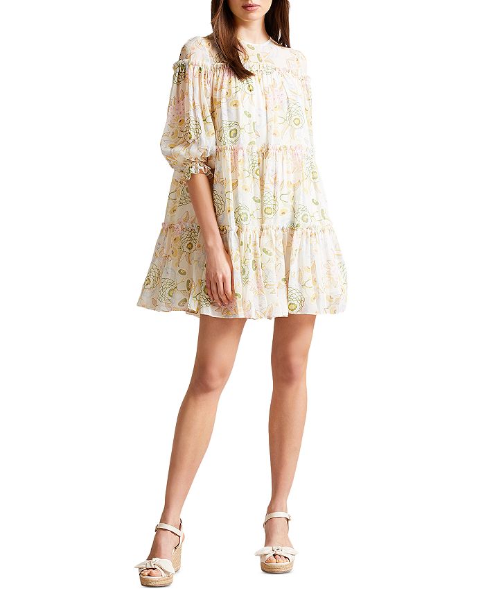 Ted Baker Bellona Tiered Trapeze Mini Dress | Bloomingdale's