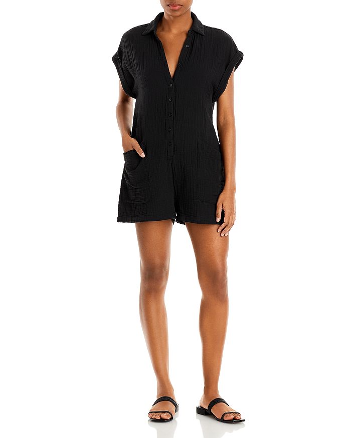 L*Space L*Mika Cotton Romper Swim CoverUp Bloomingdale's