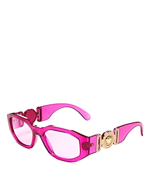 Versace Women's Geometric Sunglasses, 53mm In Pink