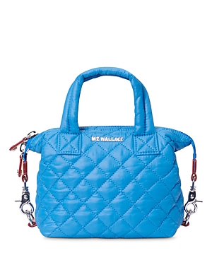 Mz Wallace Micro Sutton Bag In Ocean/silver