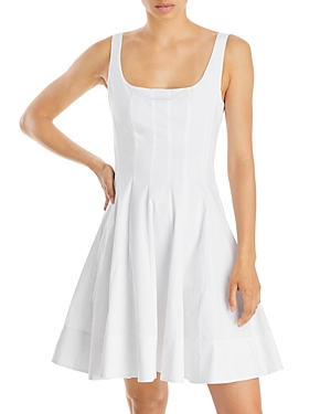Shop Staud Wells Mini Dress In White