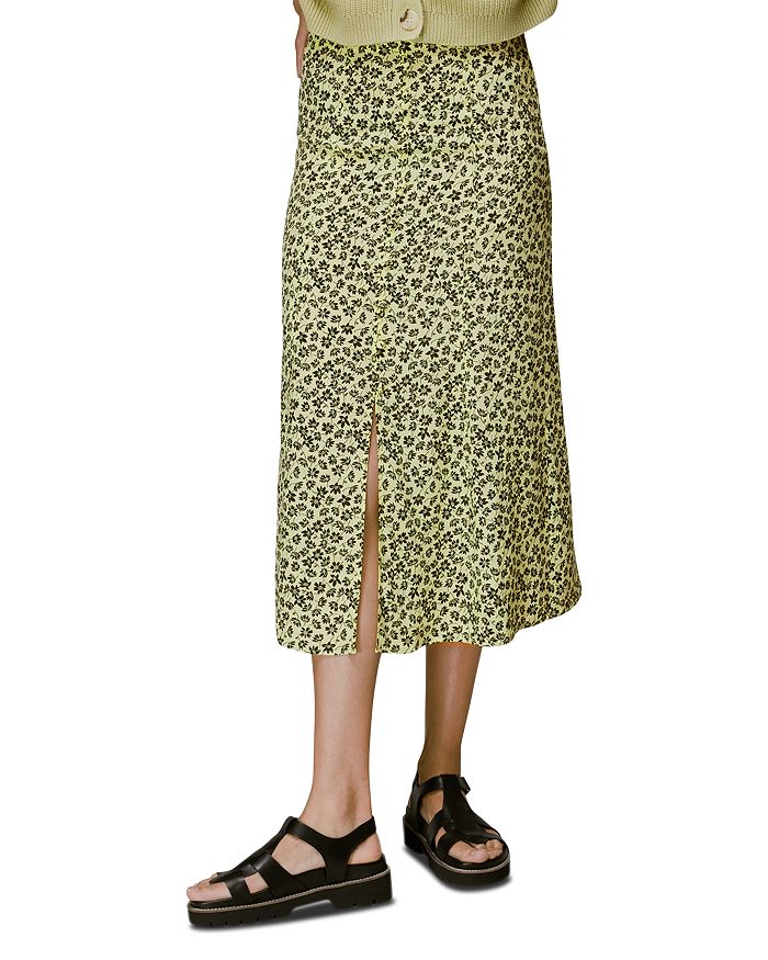 Whistles Buttercup Floral Print Skirt Bloomingdale's