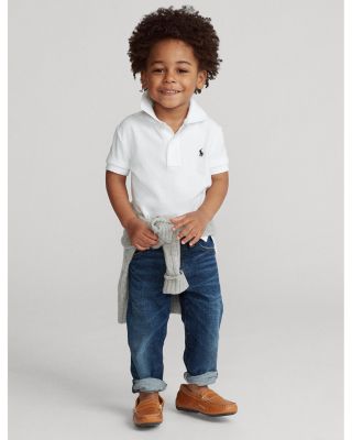Boys' Solid Mesh Polo Shirt - Little Kid