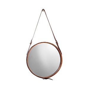 Shop Jamie Young Round Mirror In Brown