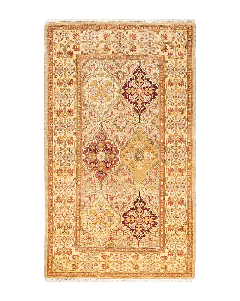 Adorn Handwoven Rugs Mogul M1583 3'2" x 5'5" Area Rug - Yellow