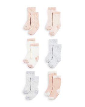 Bloomie's Baby - Girls' Knit Socks, 6 Pack - Baby