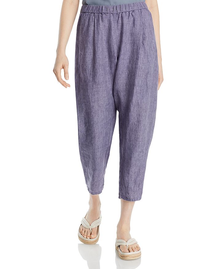 Eileen Fisher - Lantern Organic Linen Cropped Pants