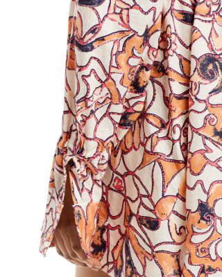 chinese dress ladies ALC Women's Ryan Cotton Mini Dress  Saint Bernard