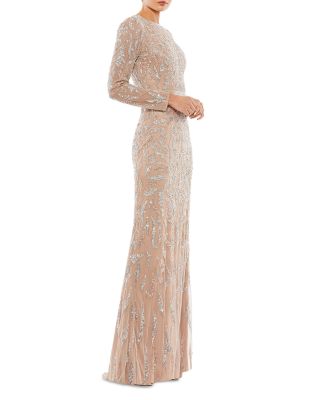 Long Sleeve Sequin Dress - Bloomingdale's