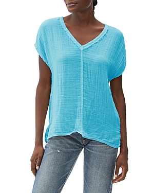 Michael Stars Draya V-neck Tee In Neptune