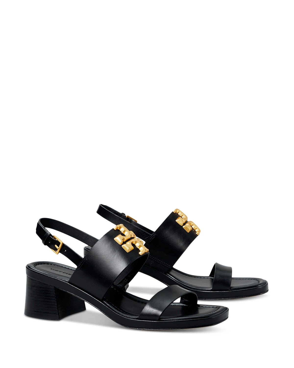 Tory Burch Women's Eleanor Block Heel Sandals in Perfect Black