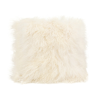 Moe's Home Collection Lamb Fur Large Pillow, 22 X 22 In Cream