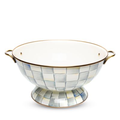 Mackenzie-Childs Sterling Check Enamel Everything Bowl
