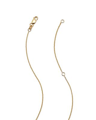 18K Yellow Gold Diamond Baby Heart Pendant Necklace, 16&amp;quot;-18&amp;quot;