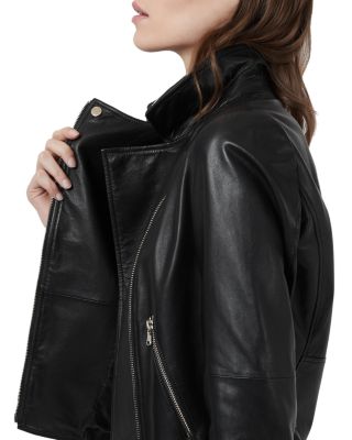 Caban Leather Moto Jacket
