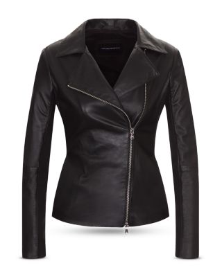Emporio Armani Leather Jackets for Women - Bloomingdale's