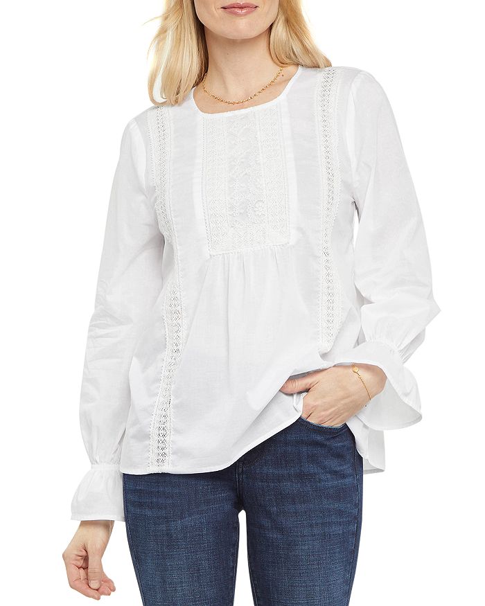 NYDJ Victoria Cotton Blouse Bloomingdale's