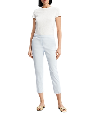 Theory Treeca 'good Linen' Pull-on Pants In Breeze