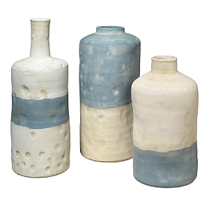 Shop Jamie Young Sedona Vessels, Set Of 3 In Blue