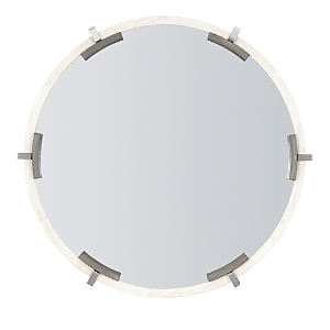 Furniture Of America Foundations Circle Mirror In Linen/shale