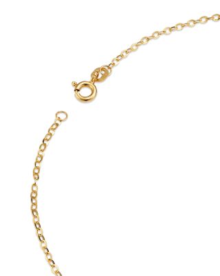 Flat Rolo Link Chain Necklace in 14K Yellow Gold, 18" 