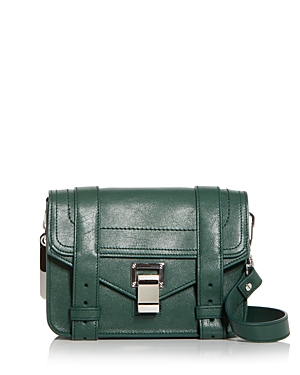 Proenza Schouler Lux Leather Ps1 Mini Crossbody In Forest Green