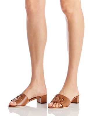 サンダル・ミュール DOLCE&GABBANA logo-detail block-heel sandals Dolce & Gabbana logo-detail block-heel Sandals | Pink