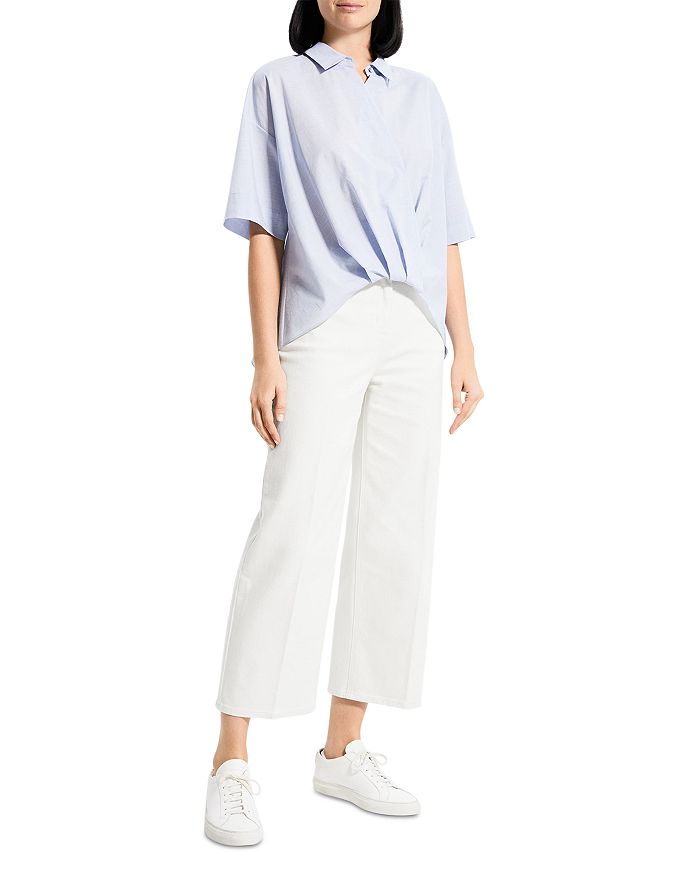 Theory Twist Hem Shirt Bloomingdale s