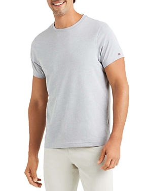 Rhone Element Organic Pima Cotton Blend Solid Performance Tee In Heather Gray