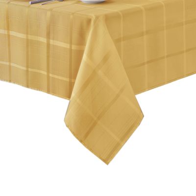 Elegance Plaid Jacquard Tablecloth, 60" x 84"