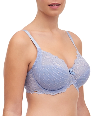 Chantelle Rive Gauche Full Coverage Unlined Bra In Chambray/stone