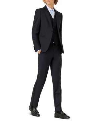 Satin Trim Tuxedo Pants