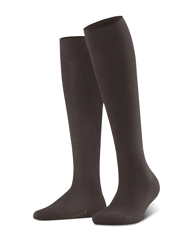 Falke Family Knee High Socks In Dark Brown