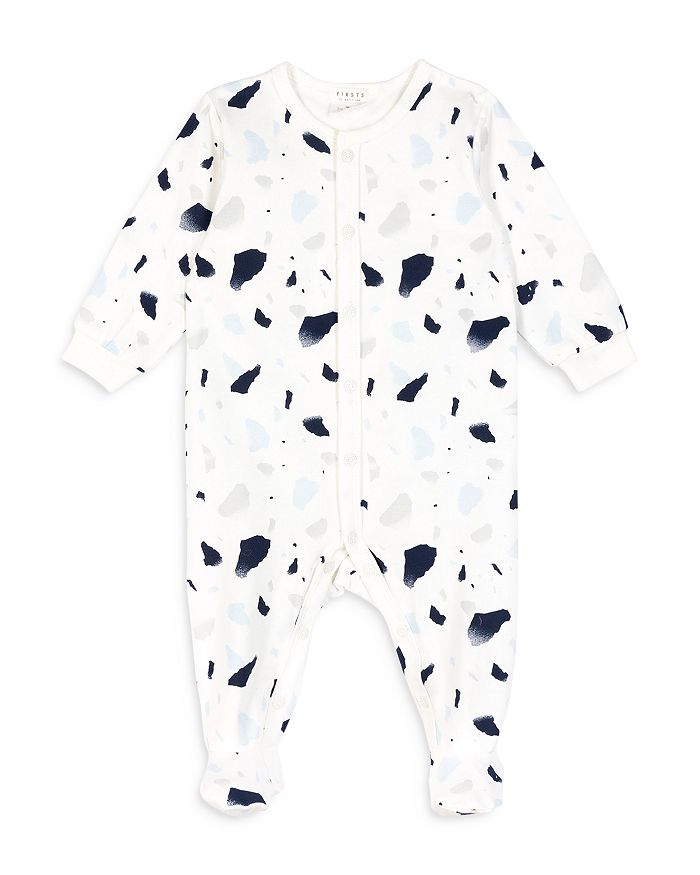 FIRSTS by petit lem Boys' Terrazo Print Sleep Footie Baby