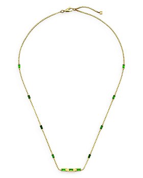 Gucci - 18K Yellow Gold Link to Love Tourmaline Box Link Collar Necklace, 16.5-17.5"