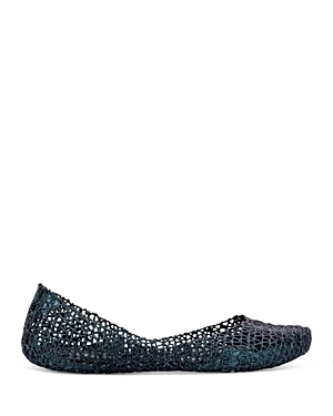 Melissa Women's Campana Open Weave Flats In Black