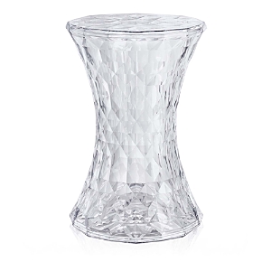 Shop Kartell Stone Stool In Crystal