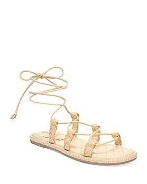 Sam Edelman Women's Zaraiah Ankle-tie Braided Gladiator Sandals Women's Shoes In Sand