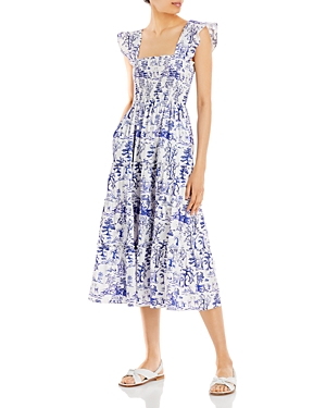 Aqua Calypso Tiered Smocked Dress - 100% Exclusive In Blue Floral