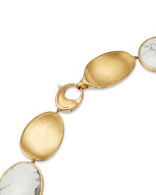 18K Yellow Gold Lunaria Howlite Petal Necklace, 17.75&amp;quot; - 150th Anniversary Exclusive