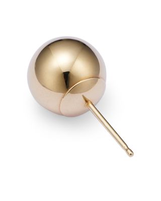 14K Yellow Gold Ball Stud Earrings 