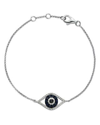 sapphire evil eye bracelet