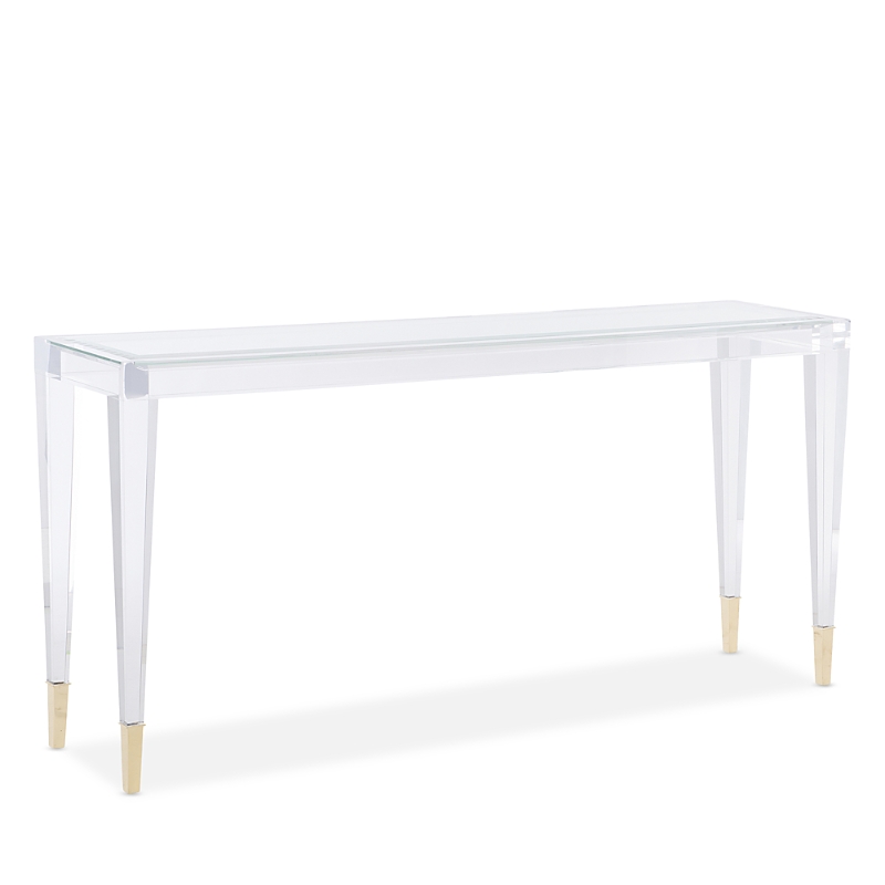 Caracole Ahhhhh Console Table In Acrylic