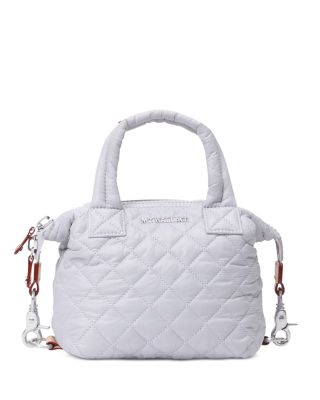 Mz Wallace Micro Sutton Bag In Lilac/nickel