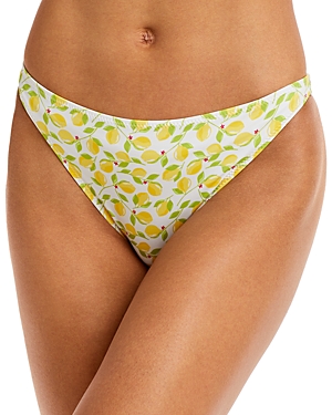 Solid & Striped Tati Lemon Print Bikini Bottom